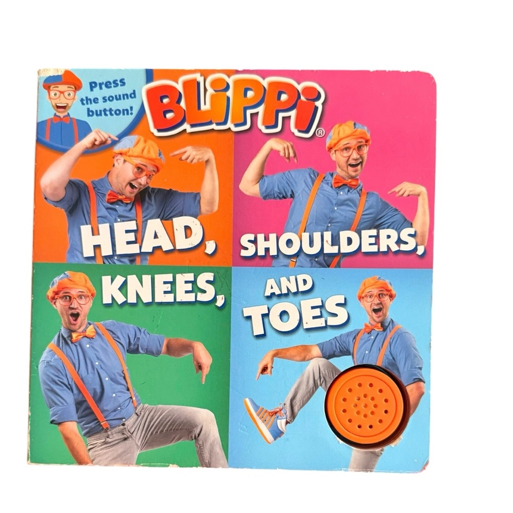 Blippi Head, Shoulders, Knees, and Toes Musical Sound Book